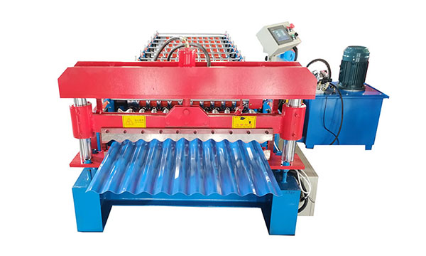 Galvanized Steel Corrugated Sheet Roll Forming Machine