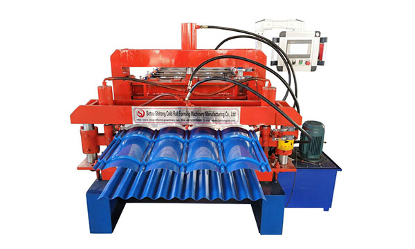 CE Glazed Tile Ibr Roof Sheet Metal Roll Forming Machine