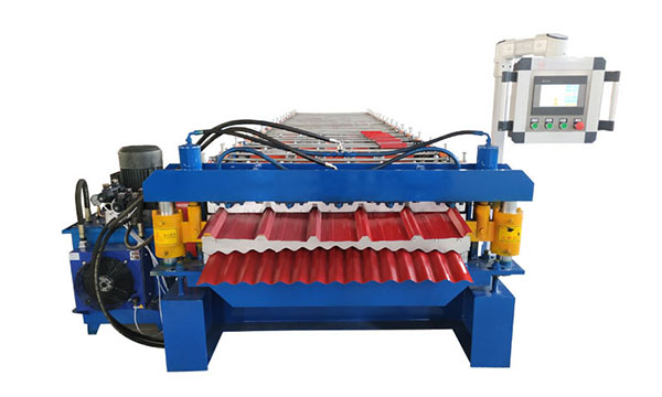 Metal Aluminum Trapezoidal Sheet Double Layer Forming Machine
