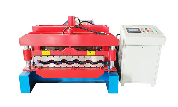High Rib Glazed Tile Roll Forming Machine Hydraulic Cutting Mode