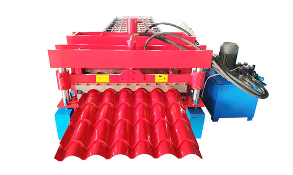 Half Round Full Automatic Glazed Tile Forming Machine