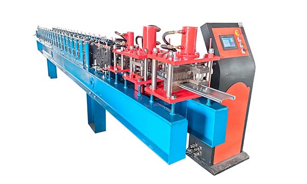 Hydraulic Cutting Shutter Door Bottom Slat Roll Forming Machine With Punching