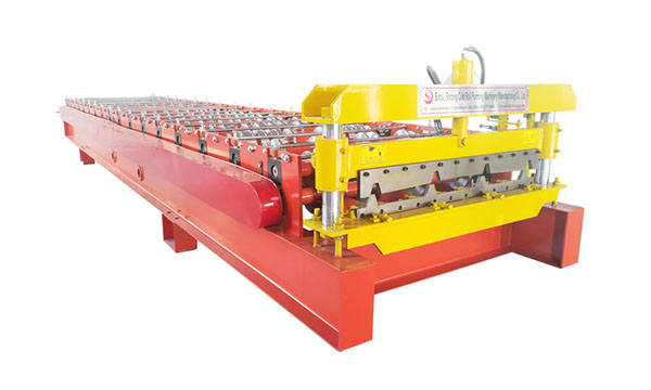 Galvanized Steel Ppgi Trapezoidal Roofing Sheet Roll Forming Machine