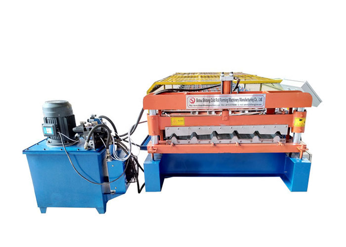 Galvanized Steel Ppgi Trapezoidal Roofing Sheet Metal Roll Forming Machines